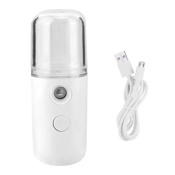 2019 휴대용 USB 충전식 페이스 미스트 분무기, 가습기 디퓨저, 30ml 물 탱크