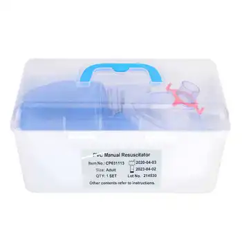 

Manual Ventilator PVC Adult Ambu Bag First Aid Kit Tool Simple Breathing Device Simple Breathing Masks Training Tools For