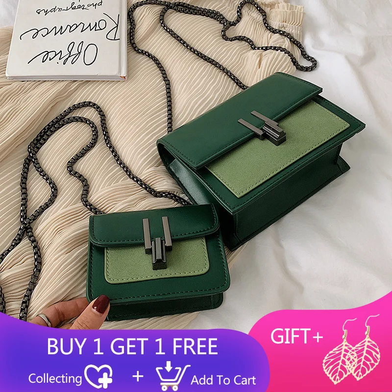 

2019 Scrub Leather Crossbody Bags For Women MINI Shoulder Messenger Bag Female Contrast Color Handbag Lady Handbags