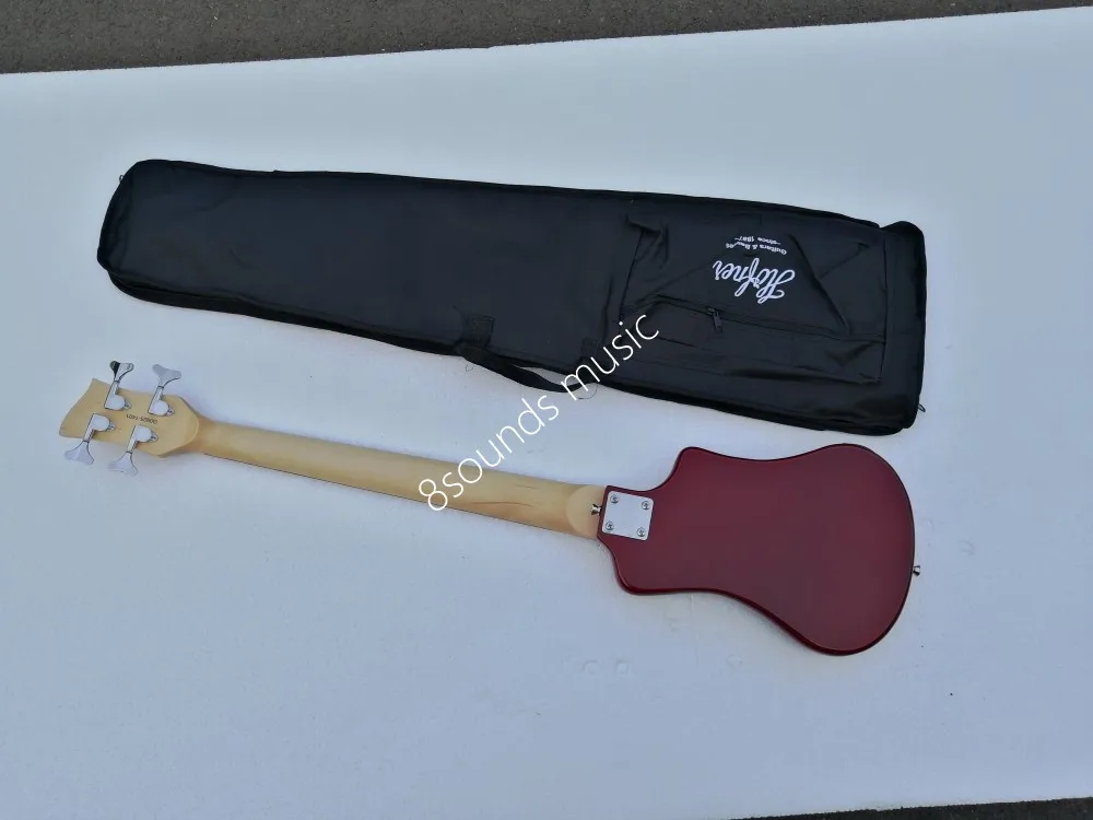 burgandy hofner коротышка бас 4 струны на заказ hofner Мини Путешествия Бас левша электрический бас