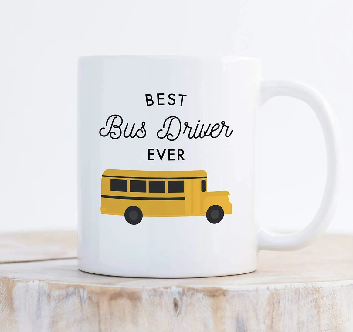 

Best Bus Driver EVER Coffee Mug Thank You Gift Idea Yellow Bus Pick Up Drop Off Students School HomePresent 11oz Ceramic Cup