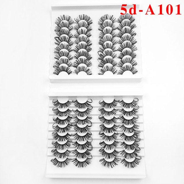 32 pairs 27mm Lashes Mink Eyelashes artificial Mink Hair Fluffy Messy Soft Natural Lashes Makeup 3d Mink Lashes