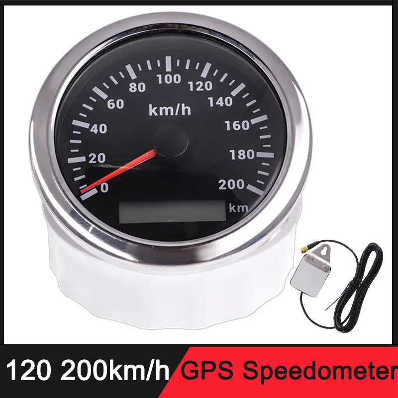 120 200 km/h Boat GPS Speedometer Gauge Motorcycle Speed Odometer With Antenna fit for Car Auto Truck | Автомобили и мотоциклы