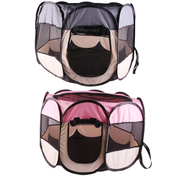 

Foldable Pet Fence Waterproof Portable Dog House Indoor Outdoor Oxford Cloth Game Safe Guard Playpen for Cat Dog Tent