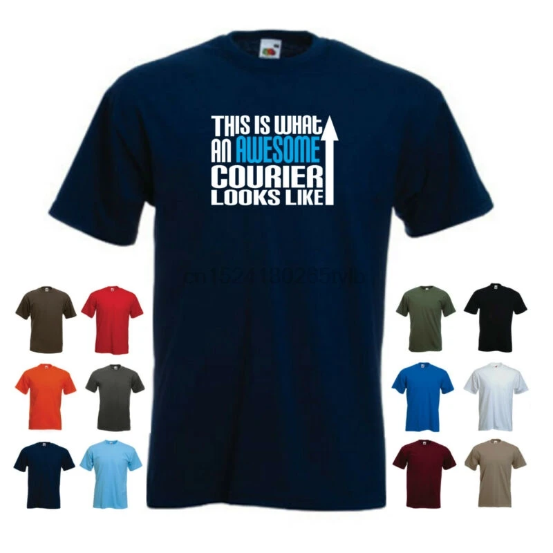 'This is What an Awesome Courier Looks Like' Mens Funny Delivery Driver t-shirt |