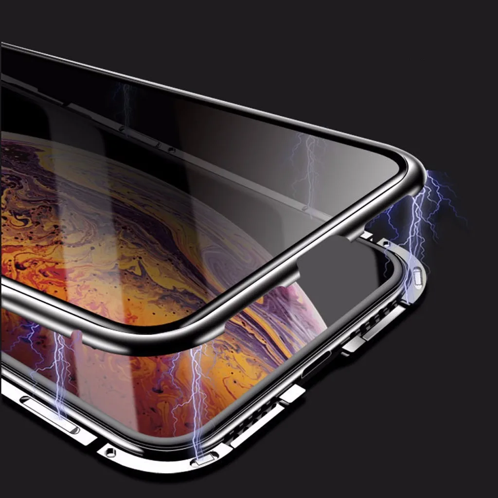 Магнитный абсорбирующий металлический бампер 7/8 дюйма для iPhone 4 7 стеклянный