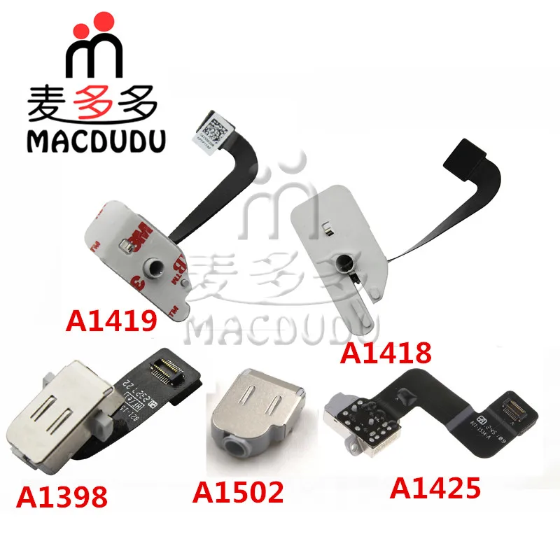 

Headphone Jack Audio Connector Jack Flex Cable For Macbook Pro Retina 15" A1398 13" A1425 A1502 For iMac 21" A1418 27" A1419