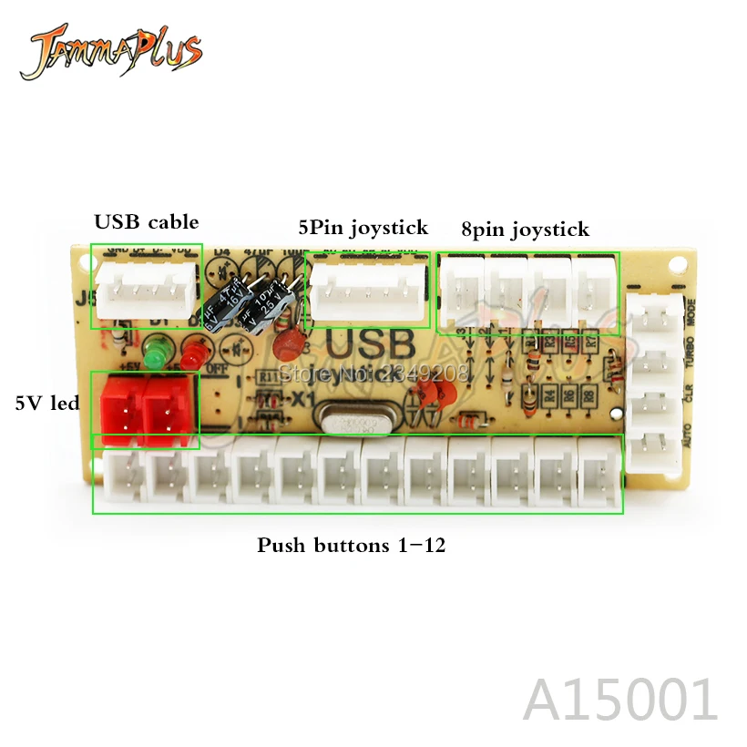 USB к ПК Raspberry Pi с нулевой задержкой аркадный кодировщик Jamma MAME джойстик