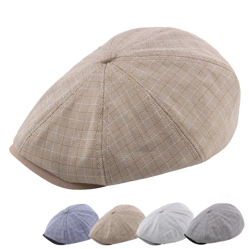 mens herringbone flat cap