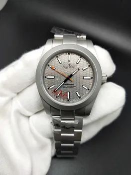 

New Classic Men Automatic Mechanical Just Watches Stainless Steel Silver Titanium Bamford Limited Grey Date Gent Watch 36mm