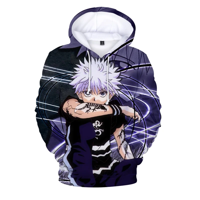 

Anime Kids Hoodie Hunter X Hunter Hoodies Men Women Sweatshirts Killua Zoldyck Devil Eye HxH Boys/girls Clothes Kpop Pullovers