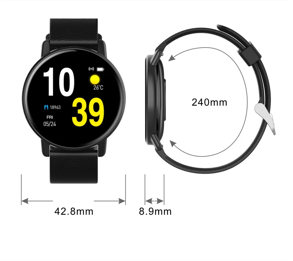 Умные часы с сенсорным экраном для мужчин, умные часы для женщин, монитор сердечного ритма, трекер активности H5, умный Браслет PK huawei Watch GT 2