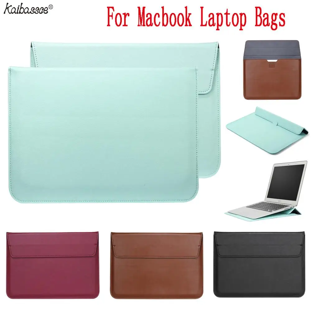 Новая сумка для ноутбука MacBook Air 11 13 дюймов искусственная кожа Конверт Сумка Macbook