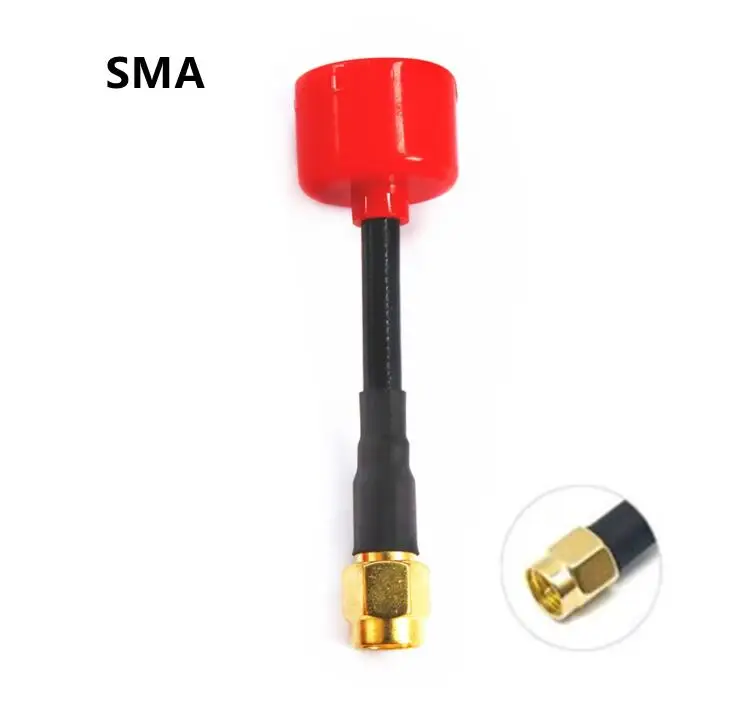 5,8G 2.3dBi RHCP супер Миниатюрный FPV передатчик антенна SMA/RP SMA/UFL/MMCX антенна для RC FPV гоночный Дрон - Цвет: SMA