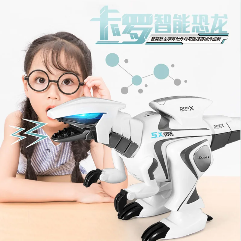 

Morio Carlo Smart Remote Control Dinosaur Toy Multi-functional Learning Game Programming Robot Machinery War Dragon Toy