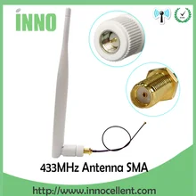 20 шт./лот 5dbi 433Mhz антенна SMA мужской разъем 433 mhz Антенна направленная+ 21cm SMA мама к Ufl./IPX косичка кабель
