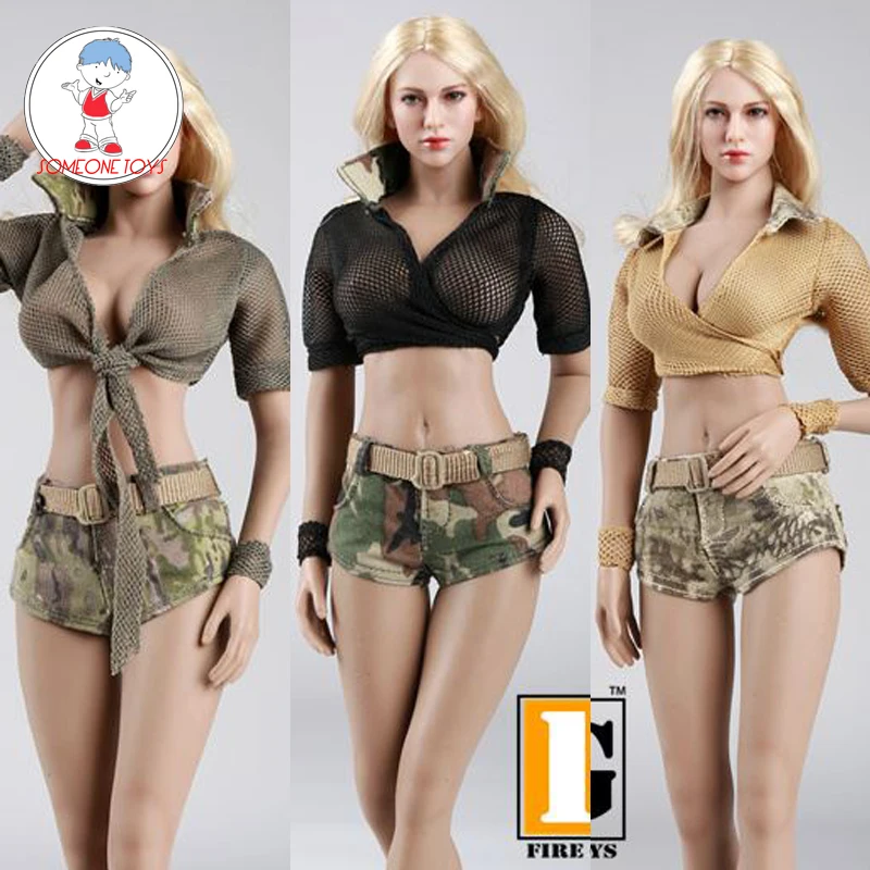 Игрушки пожарная девушка 1/6 женская летняя одежда для 12 дюймовых солдат экшн