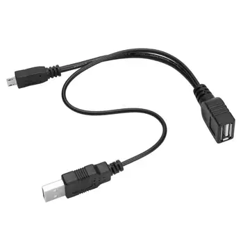

CableDeconn C0204 OTG Y Cable Splitter USB Female to USB+Micro USB Male for Mobile Phone MP4 MP5 Tablet Computer PDA