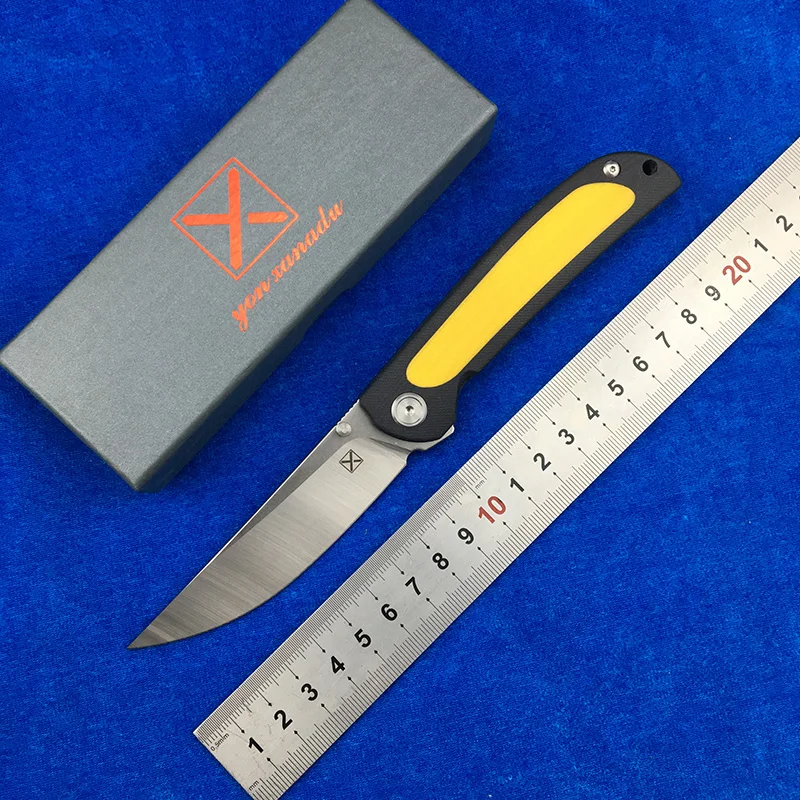 YX636 Флиппер складной нож шарикоподшипник 14C28N лезвие G10 стальная ручка кемпинг открытый кухонный нож для фруктов EDC инструменты