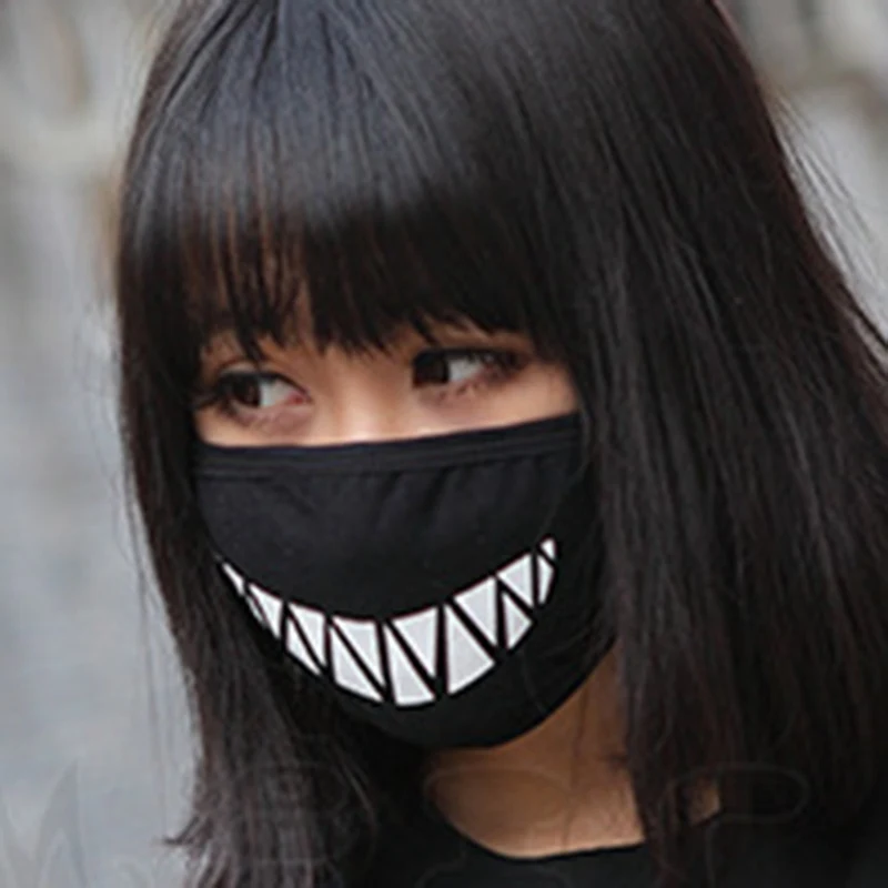 Хлопковая маска для рта и лица аниме мультфильм Стиль Женщины Мужчины маски со ртом для лица
