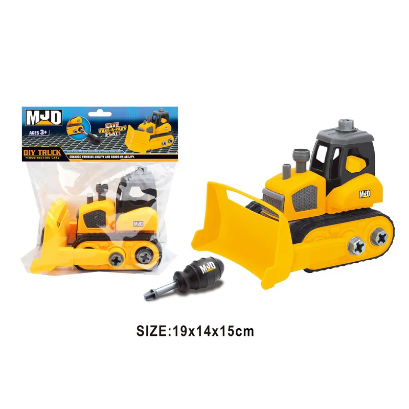 

Children Disassembly Engineering Vehicle Toy DIY Hands-on Toy Car Dismountable Car Deconstructable Assembly Nut Tool Play