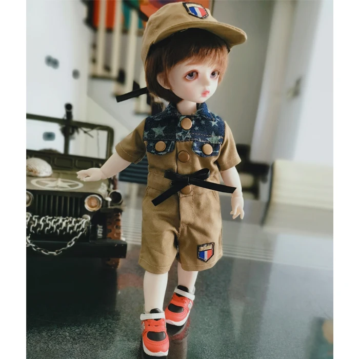 Одежда для куклы Bjd sd военная форма шапка повседневный костюм 1/6 юаней 1/4 мsd 1/3 ДД