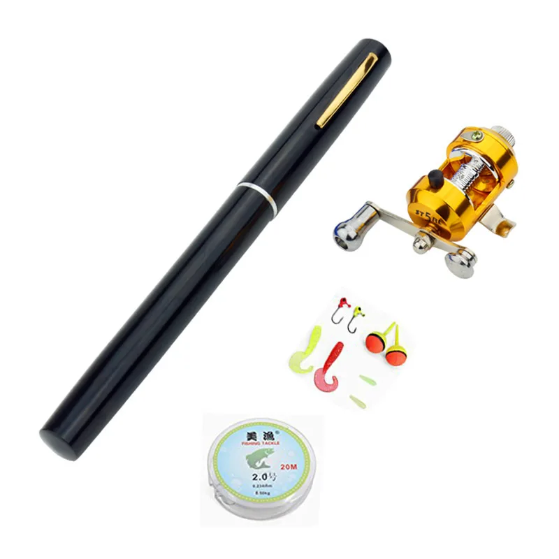 FRP телескопическая удочка для подледной рыбалки, спиннинговая удочка, зимняя ручка для путешествий, набор рыболовных удочек с рыболовной катушкой, приманка