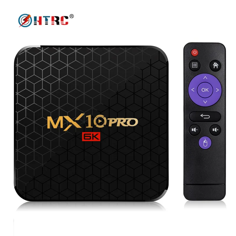 ТВ-приставка HTRC MX10 PRO Android 9 0 4 + 64 ГБ Wi-Fi Allwinner H6 ядра USB 3 6K | Электроника