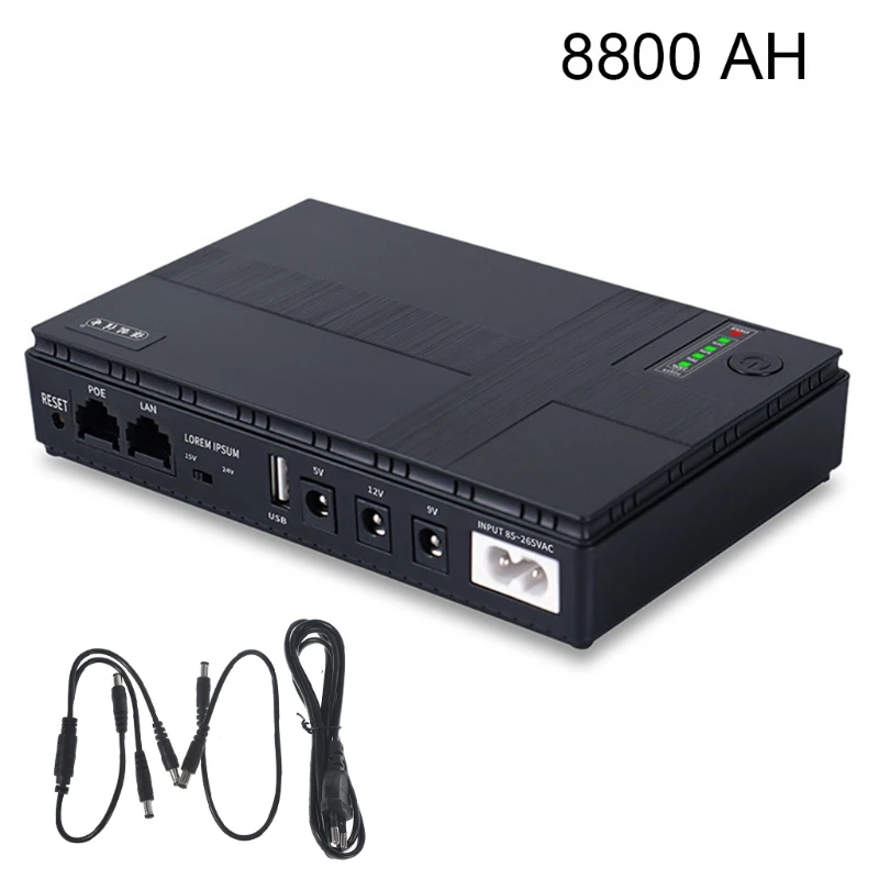 G6DA 미니 휴대용 UPS 5V, 9V, 12V 무정전 전원 공급 장치 Wifi IP Cam 용 다목적 미니 UPS 배터리 백업