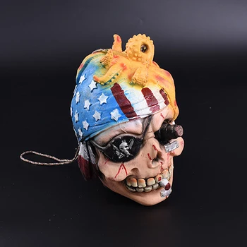 

Halloween Decoration Pendant Haunted House Bar Chamber Terror Scary Hanging Head Simulation Broken Head Decoration Hanging Ghost
