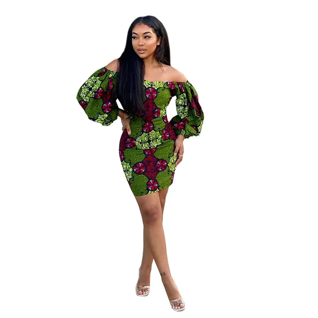 Runor African Long Sleeve Mini Dress - Image 6
