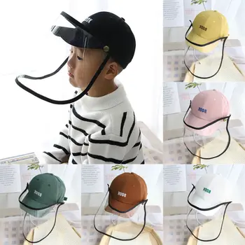 

Kids Anti-spitting Powder Wind Sand Mask Anti-UV Protective Cap Coronary Kids Protective Multi-function Hat Eye Protection