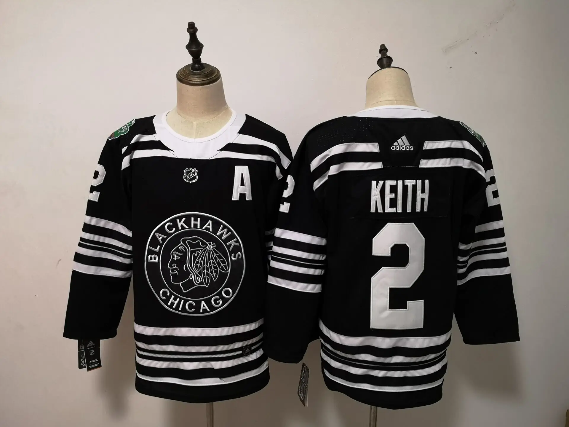 Новинка Все сшитые мужские Майки Chicago atrick Kane Jonathan Toews Duncan Keith Corey Crawford - Цвет: Белый