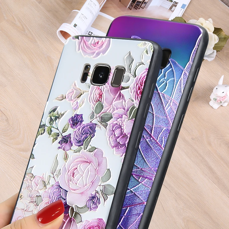 Роскошный Черный рельефный 3D чехол для samsung Galaxy S10 Lite S10e Plus 4G 5G матовый S8 S9 s10e s10| |