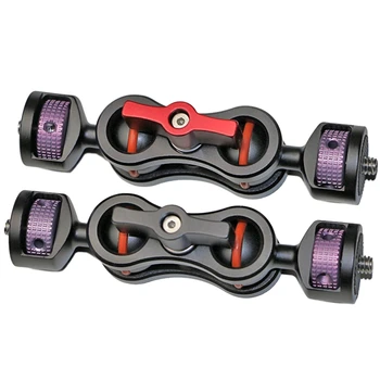 

Tripod Heads Quick Release Articulating ic Arm Mount Adapter Heads 1/4 inch Screw Universal for Camera Monitor Canon Nikon So