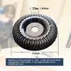 Grinder Wheel Disc 4 Inch Wood Shaping Wheel Wood Grinding Shaping Disk For Angle Grinders Power Tools 4