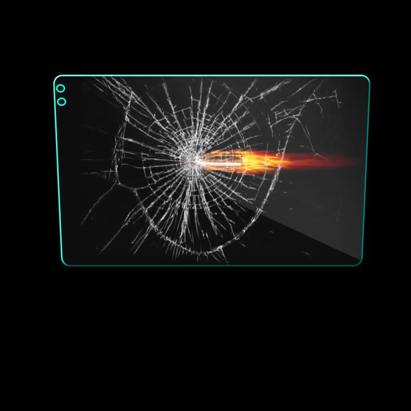  Car Tempered Glass Protective Film car Sticker for 9 inch Radio stereo DVD GPS touch full LCD scree