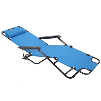 

Dropshipping RHC-202 Portable Dual Purposes Extendable Folding Reclining Chair Blue Outdoor Fishing Chair