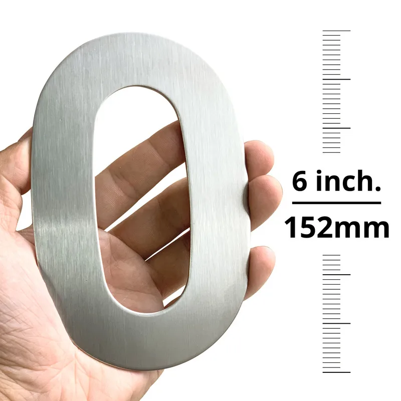 ao ar livre prata 6 polegadas numeros 05