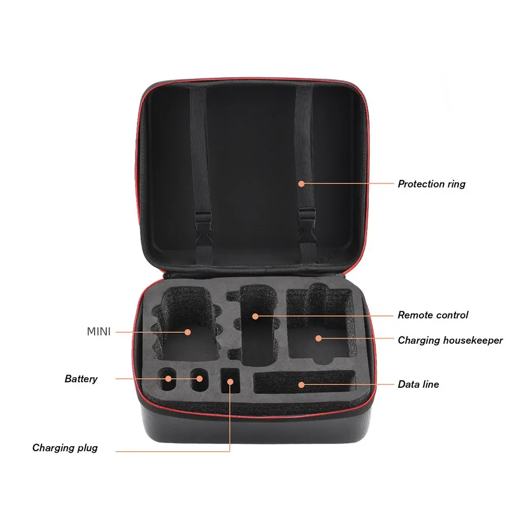 PU Сумка для хранения Hardshell Box Сумки через плечо портативный чехол для переноски с двойной подвесной пряжкой кронштейн для Mavic Mini