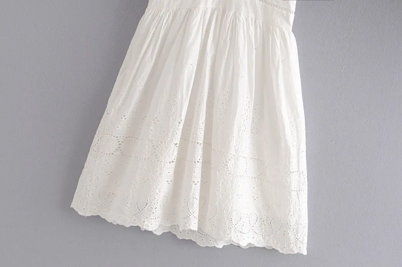TEELYNN мини бохо платье осенние белые хлопковые кружевные платья с цветочной вышивкой сексуальные v-образным вырезом короткие женские платья цыганское vestido