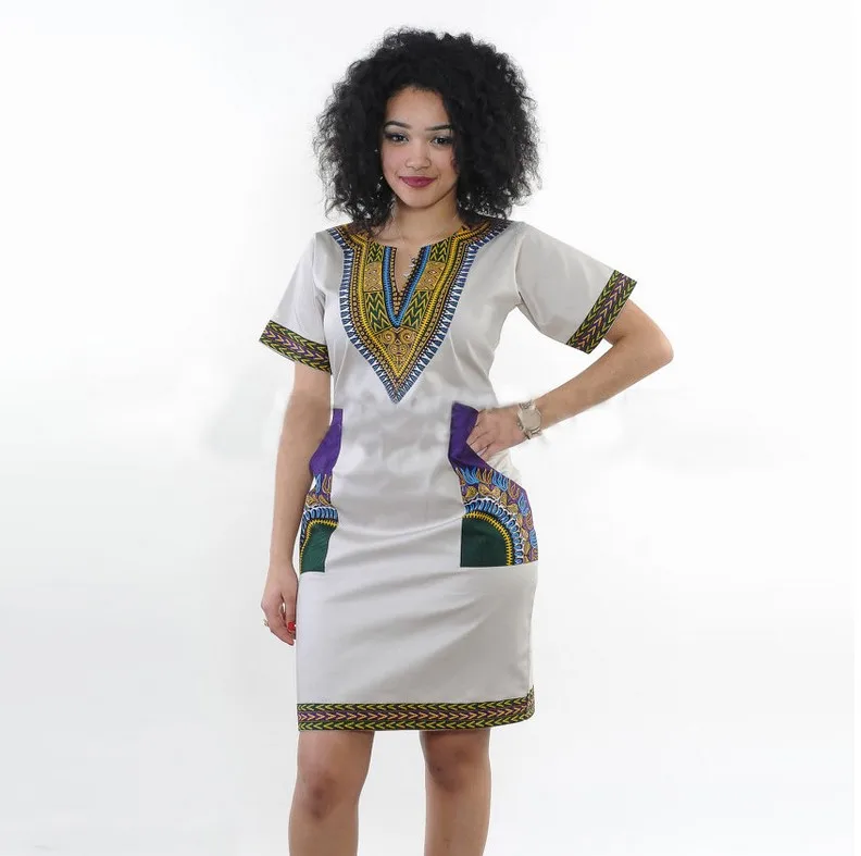 Plus 3xl African dresses for women Clothing New Sale Sexy Tight National Wind High Elastic Printed Bag Hip  african clothes african style clothing