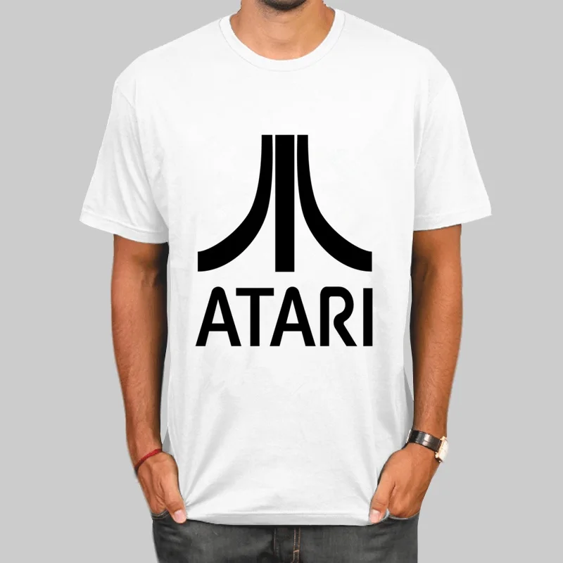 Футболки для любителей аркадных игр Atari летняя модная футболка с принтом
