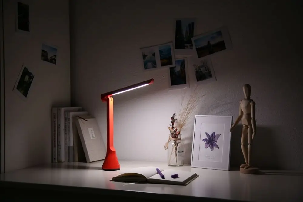 Yeelight складной USB Перезаряжаемый 200lm 3700K Ra90 светодиодный настольный Настольная лампа с регулируемой яркостью защита глаз затемнение ночные светильники портативный