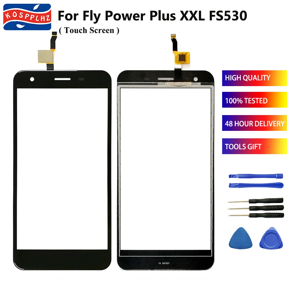 Сенсорный экран для Fly Power Plus XXL FS530 FS 530 100% тестирование дигитайзер сенсорного