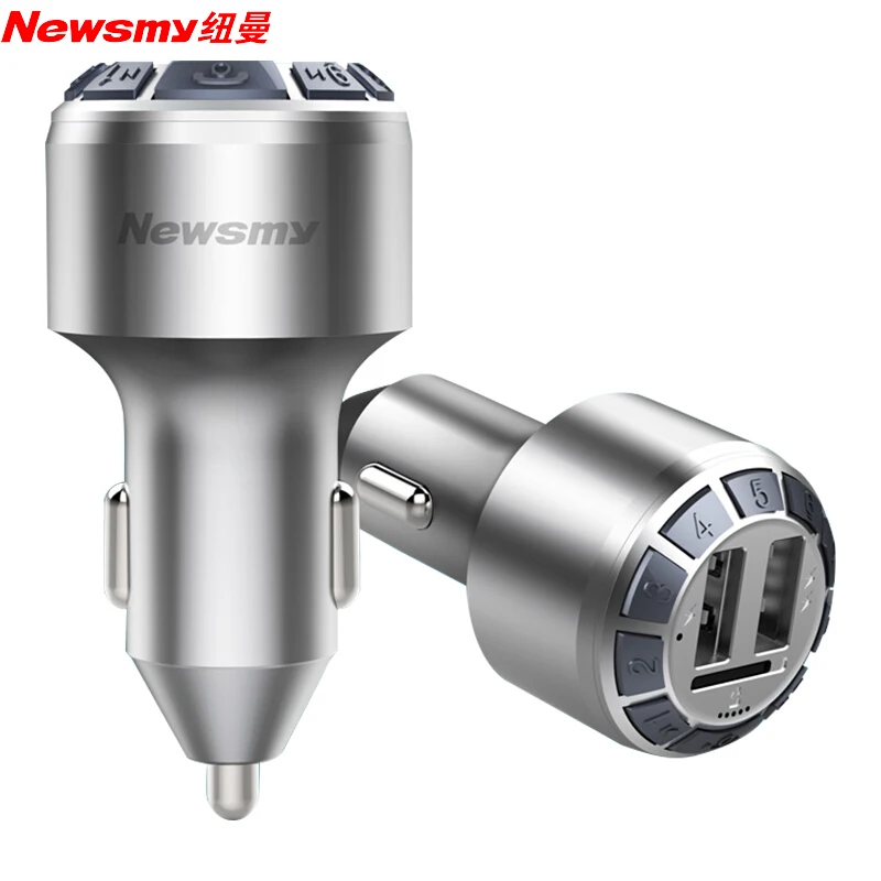 

Portable Car Mp3 FM Transmitter Plug-in Card Bluetooth MP3 Player Mini Car MP3 Support TF Card U Disk Fast Charging C53