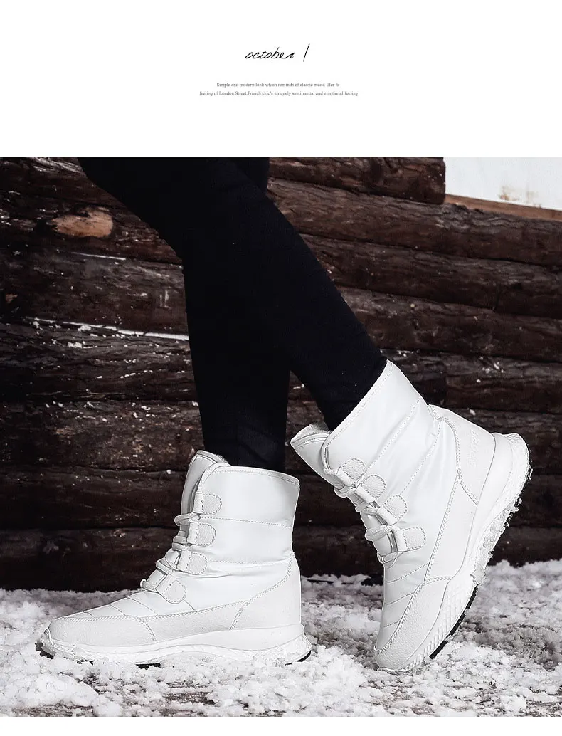 TYDZSMT/женские ботинки зимние ботинки короткие, стильные, водонепроницаемые, Нескользящие, качественные, плюшевые,, botas mujer invierno