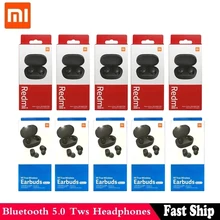 mi Original Xiaomi Redmi Airdots 2 TWS Bluetooth Earphone Stereo bass 5.0 headphones With Mic Handsfree Earbuds global version