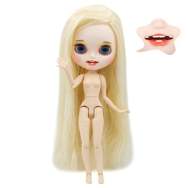 ICY DBS factory Blyth кукла шарнирное тело матовое лицо с большой грудью разные цвета волос белая кожа 30 см 1/6 BJD игрушка подарок - Цвет: doll