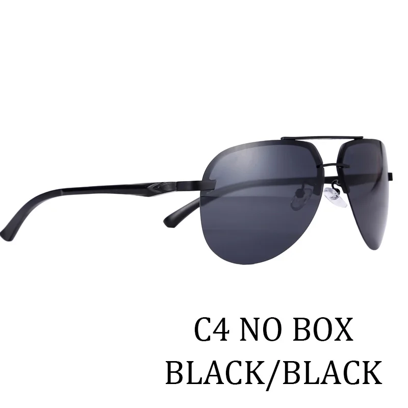 Поляризованные солнцезащитные очки из алюминиево-магниевого сплава с защитой от уф400 лучей, мужские солнцезащитные очки для вождения в авиационном стиле, женские солнцезащитные очки черного цвета